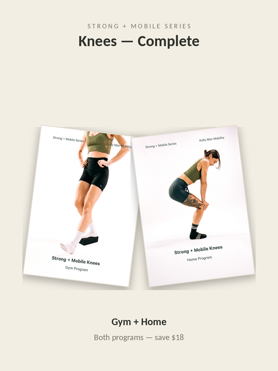 Strong + Mobile Knees — Complete (Gym + Home)